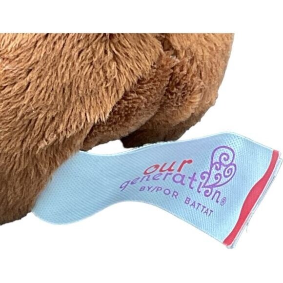 Our Generation Basset Hound Plush Puppy Dog Brown & White Stuffed Pet Toy 8" - Picture 2 of 10